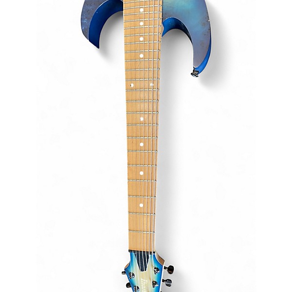 Used Ibanez RG852 Flame Maple Blue Solid Body Electric Guitar