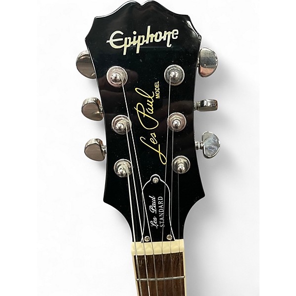 Used Epiphone Les Paul Standard Black Solid Body Electric Guitar