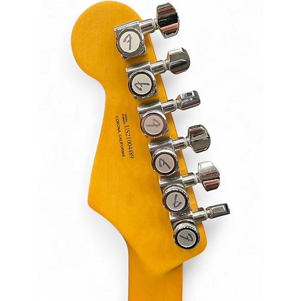 Used Fender American Ultra Luxe Stratocaster BLUE FLAME Solid Body Electric Guitar