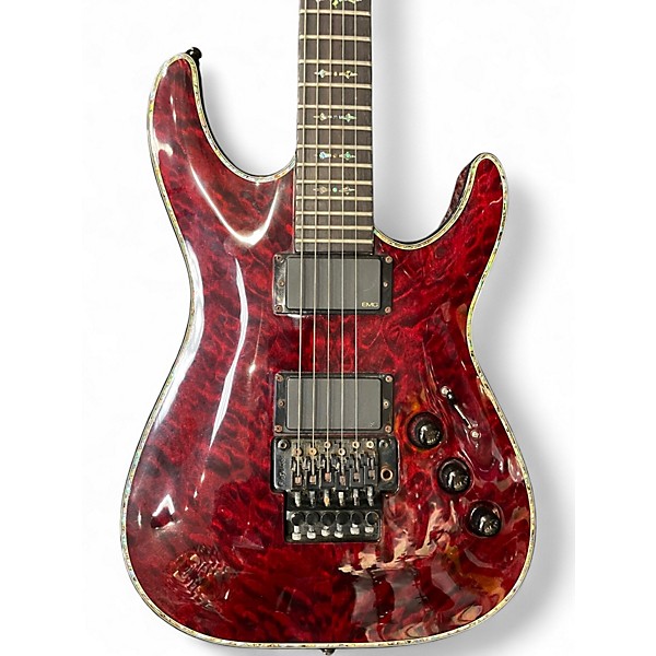 Used Schecter Guitar Research Hellraiser C1 Black Cherry Solid Body Electric Guitar