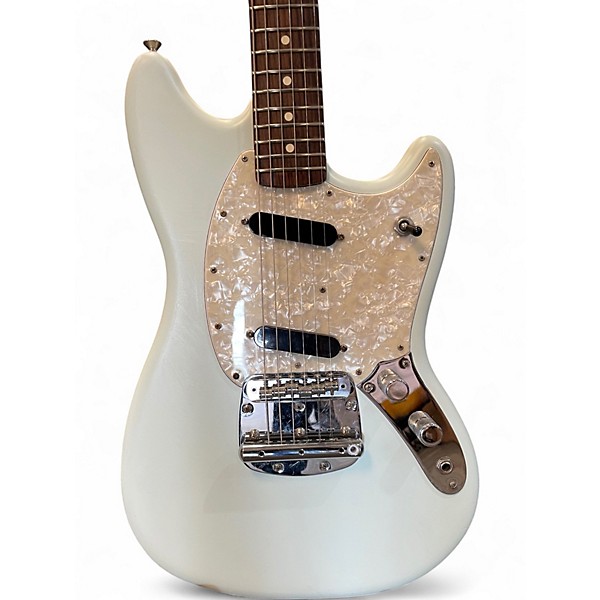 Used Fender American Performer Mustang Sonic Blue Solid Body Electric Guitar