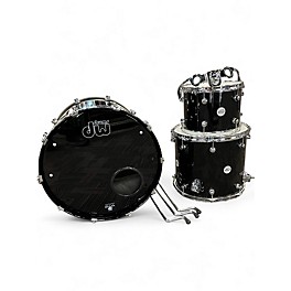 Used DW 3 Piece Design Series Piano Black Drum Kit