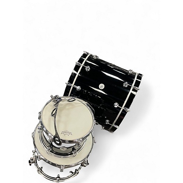Used DW 3 Piece Design Series Piano Black Drum Kit