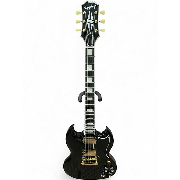 Used 2024 Epiphone SG Custom Ebony Solid Body Electric Guitar
