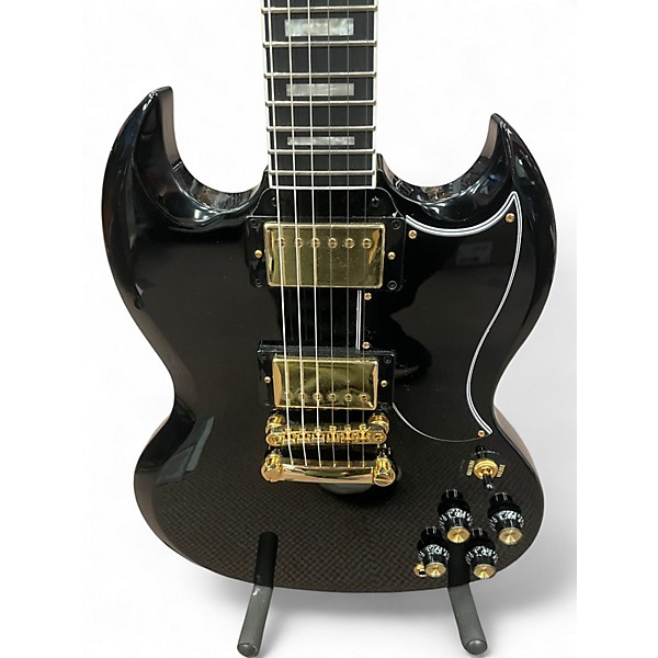 Used 2024 Epiphone SG Custom Ebony Solid Body Electric Guitar