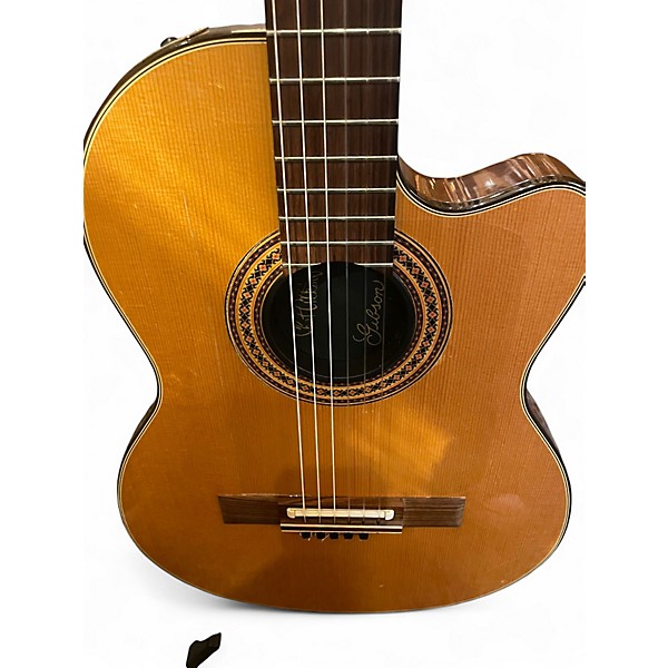 Vintage 1991 Gibson Chet Atkins Classical AE Natural Classical Acoustic Electric Guitar