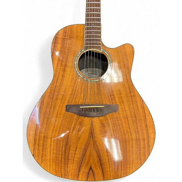 Used Ovation Celebrity CS24P-FKOA Natural Acoustic Electric Guitar