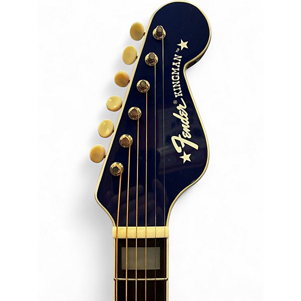 Used Fender BUCK OWENS KINGMAN Red White and Blue Acoustic Electric Guitar