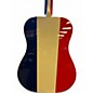 Used Fender BUCK OWENS KINGMAN Red White and Blue Acoustic Electric Guitar
