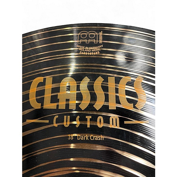 Used MEINL 18in Classic Custom Dark Cymbal