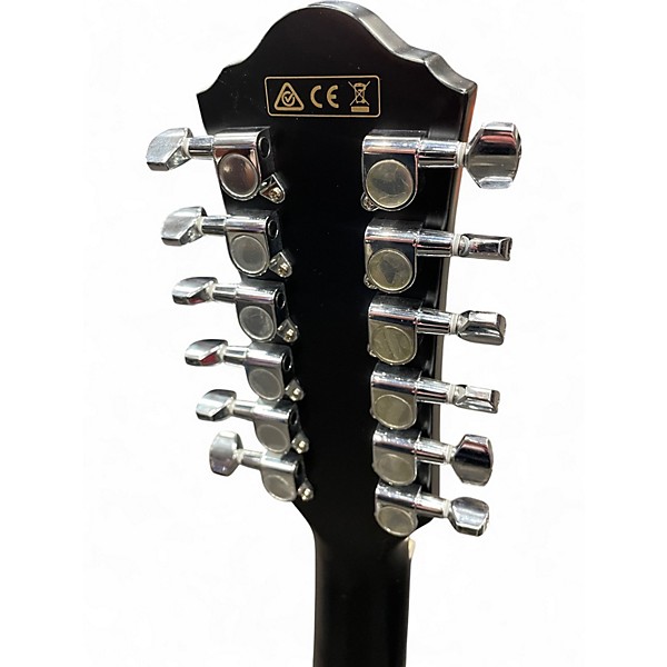 Used Ibanez AEG5012 Black 12 String Acoustic Electric Guitar