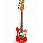 Used Fender Mustang Bass CORAL RED Electric Bass Guitar thumbnail