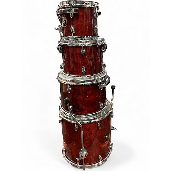 Used Gretsch Drums 4 Piece Catalina Birch Kit Red Drum Kit