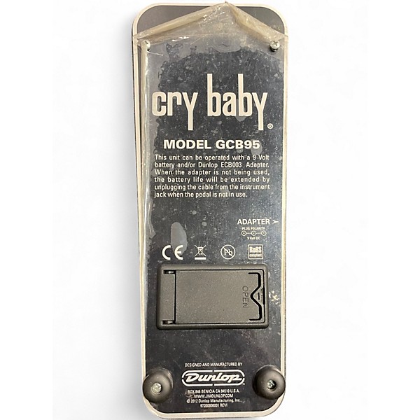 Used Dunlop GCB95 Original Crybaby Wah Effect Pedal