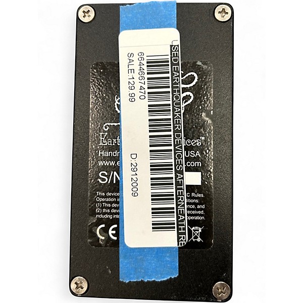 Used EarthQuaker Devices Afterneath Reverb Effect Pedal