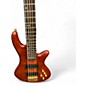 Used Schecter Guitar Research Stiletto Studio 5 String Amber Electric Bass Guitar
