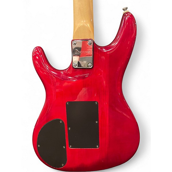 Used Ibanez JS100 Joe Satriani Signature TRANSPARENT RED Solid Body Electric Guitar