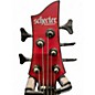 Used Schecter Guitar Research c-5 GT Trans Red Electric Bass Guitar