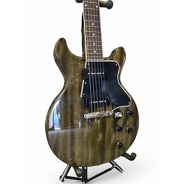 Used Epiphone Les Paul Special Double Cutaway Trans Black Solid Body Electric Guitar