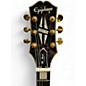 Used Epiphone Les Paul Custom Blackback Pro Antique Ivory Solid Body Electric Guitar