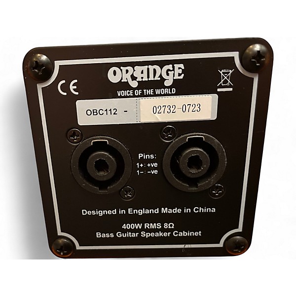 Used Orange Amplifiers OBC112 Bass Cabinet