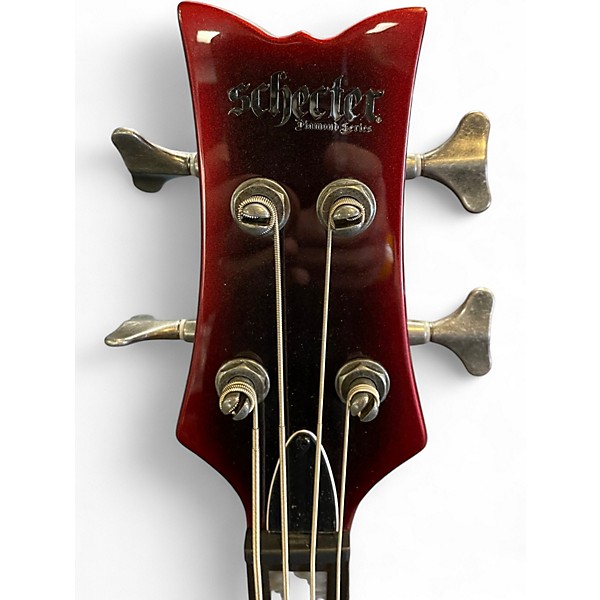 Used Schecter Guitar Research NP4 NADJA PEULEN RED SYREN Electric Bass Guitar
