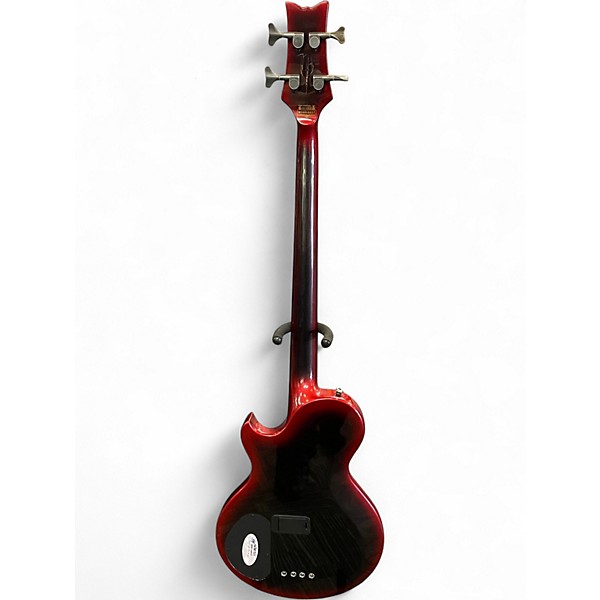 Used Schecter Guitar Research NP4 NADJA PEULEN RED SYREN Electric Bass Guitar