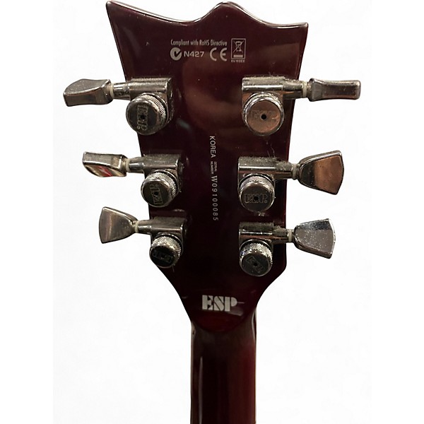 Used ESP LTD EC1000 Deluxe See Through Black Cherry Solid Body Electric Guitar