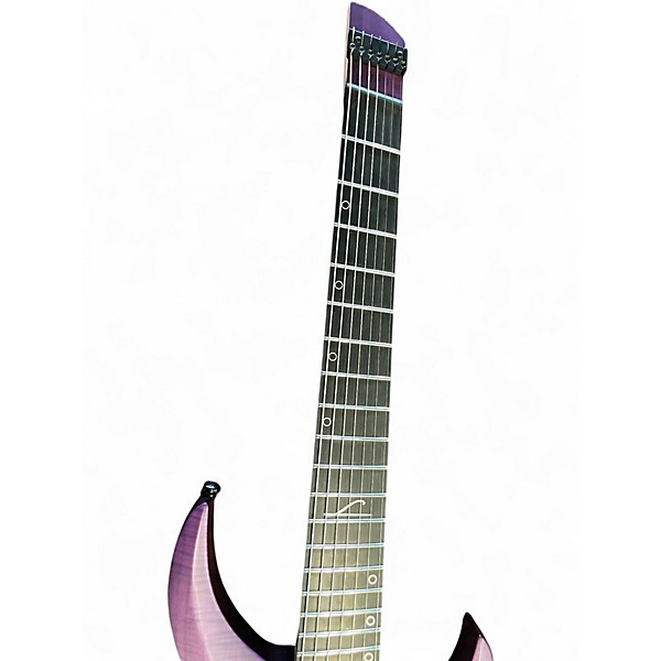 Used Legator Ghost 7 Multi Scale Super Shred Series Flamed Maple Purple Solid Body Electric Guitar