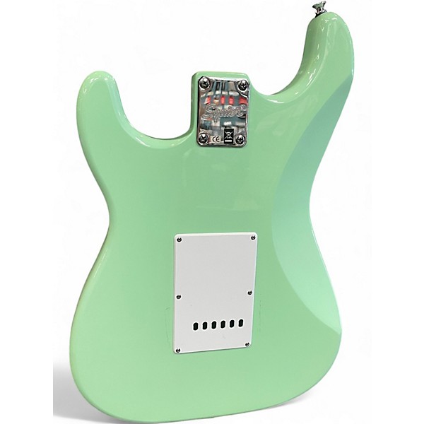 Used Squier Affinity Stratocaster Surf Green Solid Body Electric Guitar