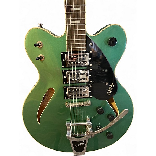Used Gretsch Guitars g627T Emerald Green Hollow Body Electric Guitar