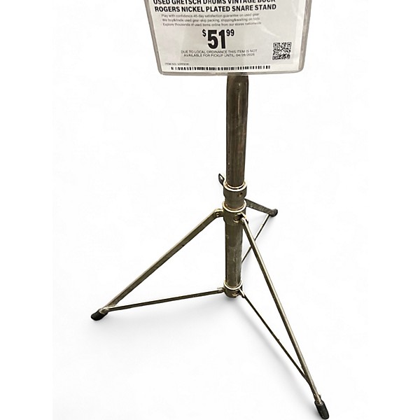 Used Gretsch Drums Vintage Buck Rogers Nickel Plated Snare Stand