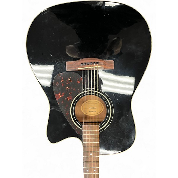 Used Yamaha FSX335C Black Acoustic Electric Guitar