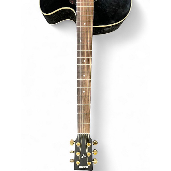 Used Yamaha FSX335C Black Acoustic Electric Guitar