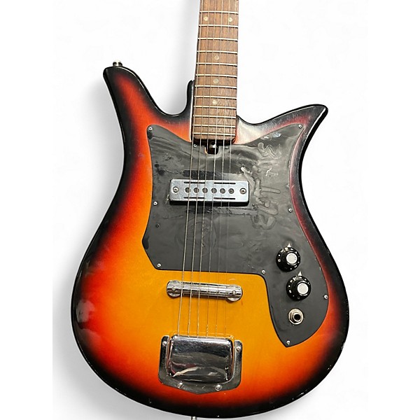 Used Teisco E110 2 Tone Sunburst Solid Body Electric Guitar