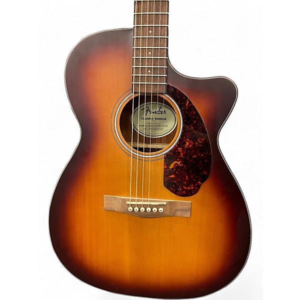 Used Fender CC60SCE Tobacco Burst Acoustic Electric Guitar