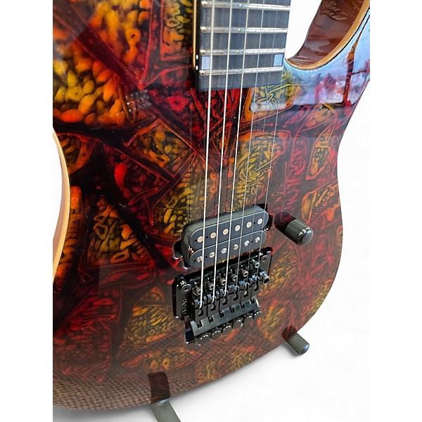 Used ESP M-II with Floyd Rose hellfire Solid Body Electric Guitar