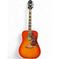 Used Epiphone Hummingbird Pro cherry burst Acoustic Electric Guitar thumbnail