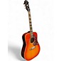 Used Epiphone Hummingbird Pro cherry burst Acoustic Electric Guitar