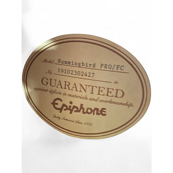 Used Epiphone Hummingbird Pro cherry burst Acoustic Electric Guitar