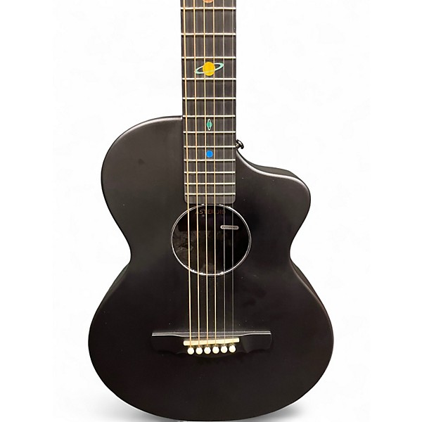 Used Natasha Asteroid Flat Black Acoustic Guitar