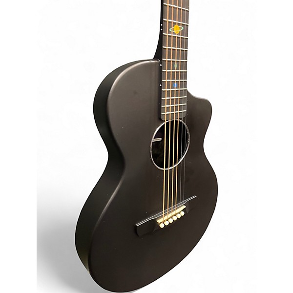 Used Natasha Asteroid Flat Black Acoustic Guitar