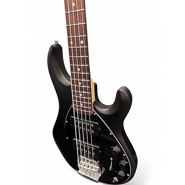 Used Sterling by Music Man Sting Ray 5 Flat Black Electric Bass Guitar