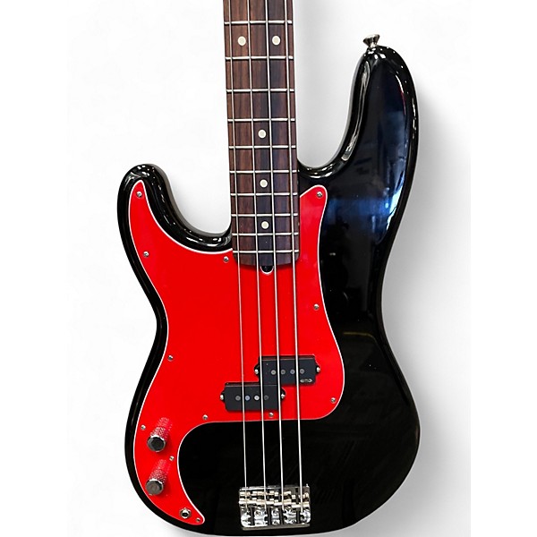 Used Fender American Standard Precision Bass Left Handed BLACK Electric Bass Guitar