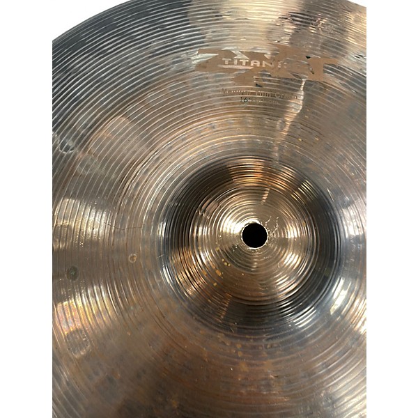 Used Zildjian 16in zxt titanium medium thin crash Cymbal