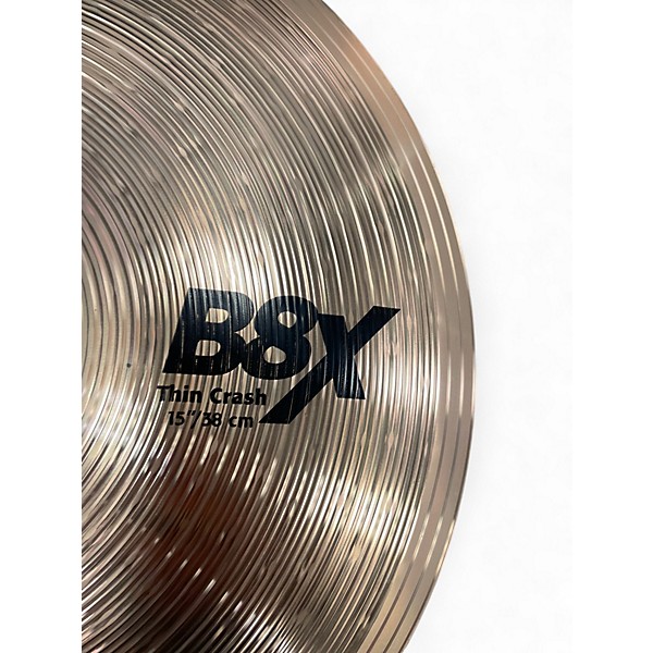 Used SABIAN 15in B8X THIN CRASH Cymbal