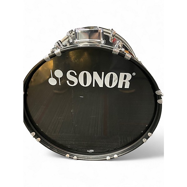 Used SONOR 4 Piece FORCE 507 Black Drum Kit