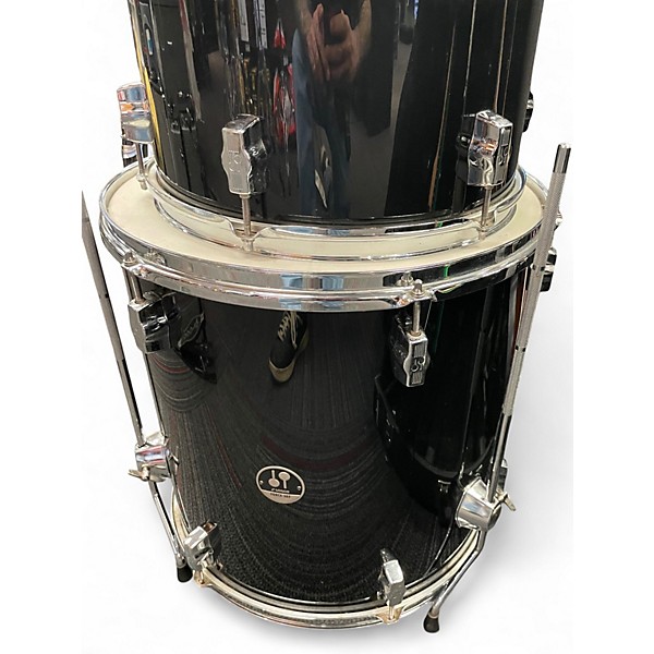 Used SONOR 4 Piece FORCE 507 Black Drum Kit