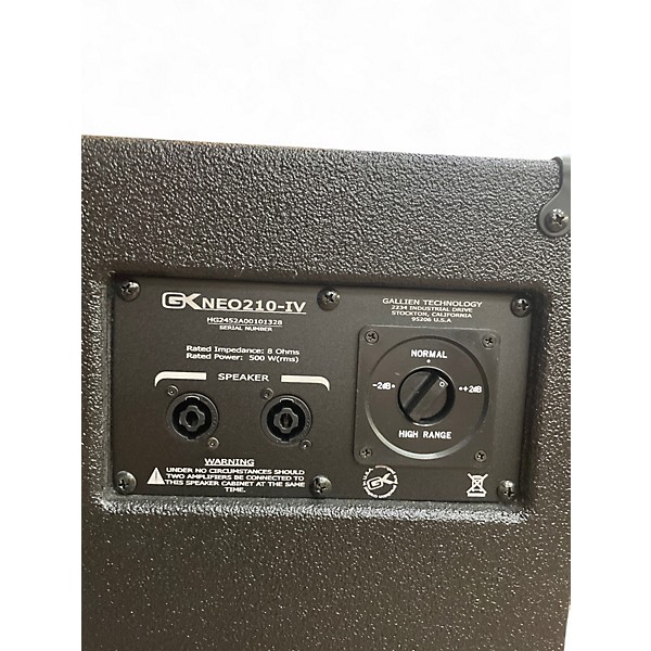 Used Gallien-Krueger NEO210 - IV Bass Cabinet