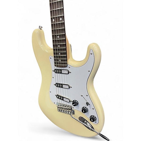 Used 1980s Schecter Guitar Research PS-ST-SC Cream Solid Body Electric Guitar